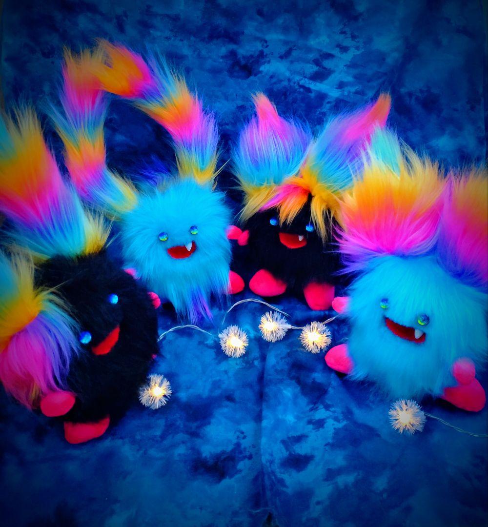 まんまるんモンスター♥アートドール人形幻獣ケモノ ハンドメイドぬいぐるみ