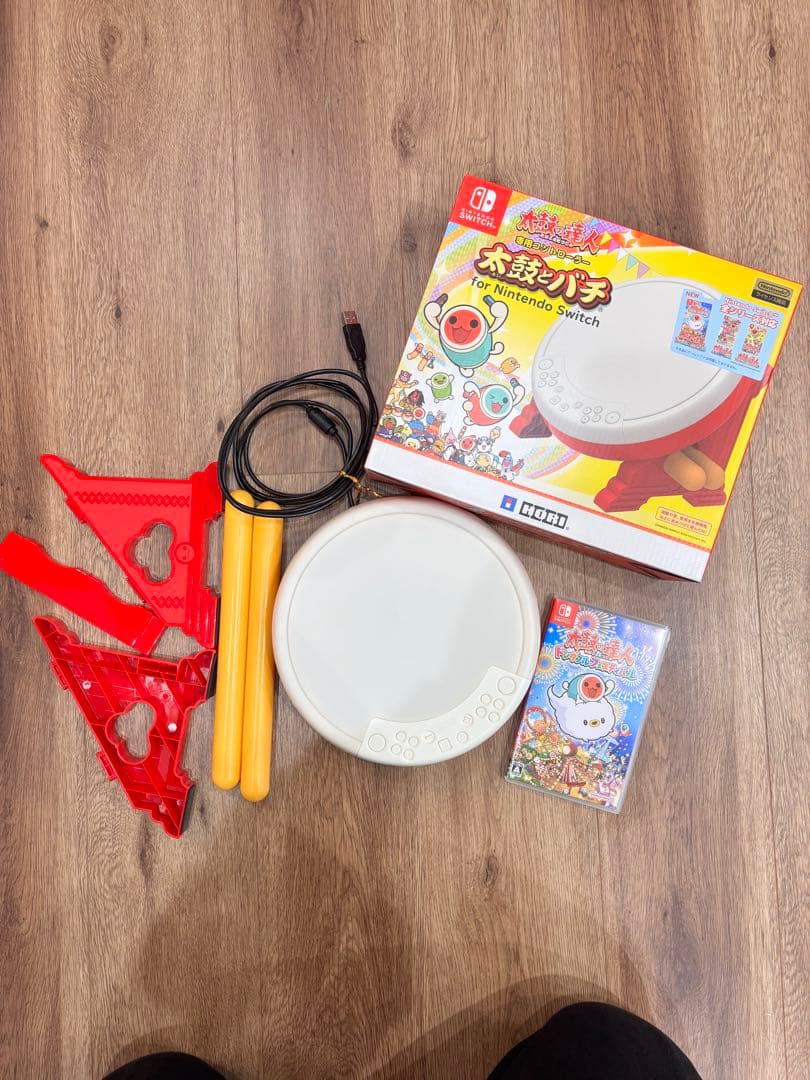 【美品】太鼓の達人 ドンタフルフェスティバル　太鼓とバチコンセット