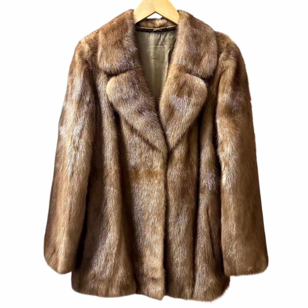 PARION　ミンクコート　優しい色合　毛皮　リアルファー　柔らか