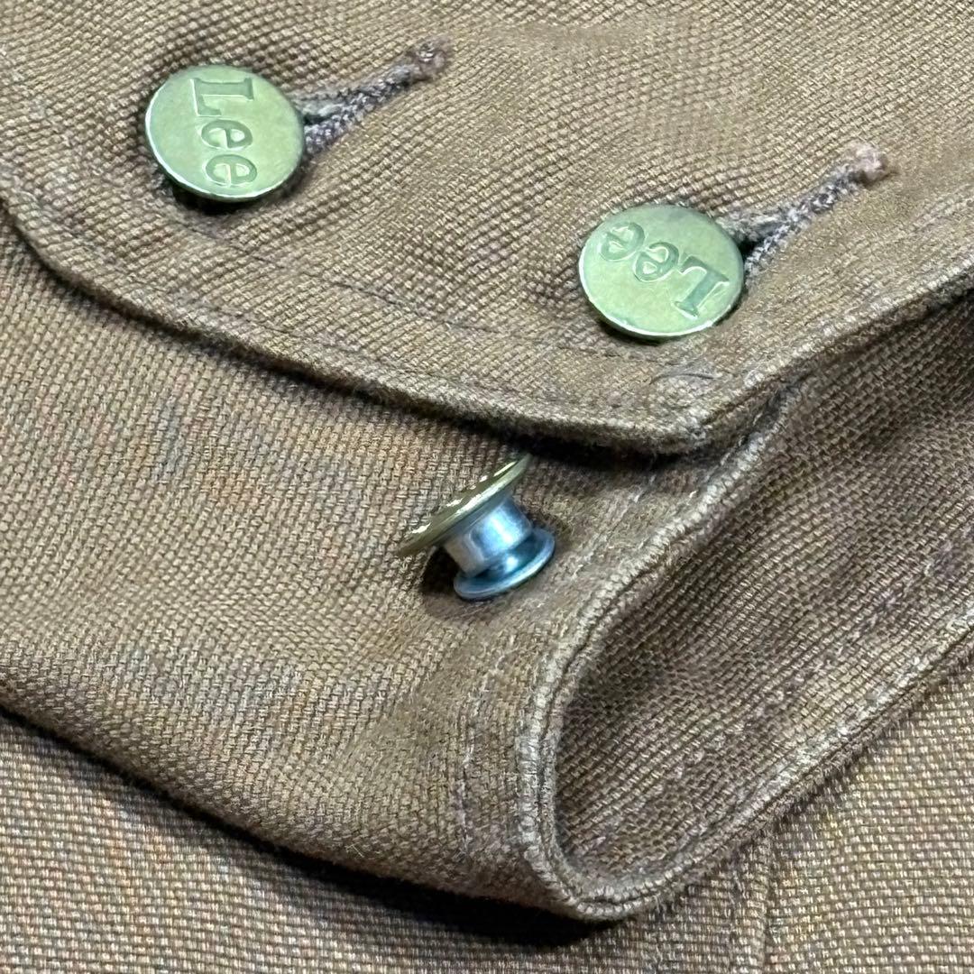 【未使用品級】Lee リー ブラウンダック カバーオール ワーク レイルロード