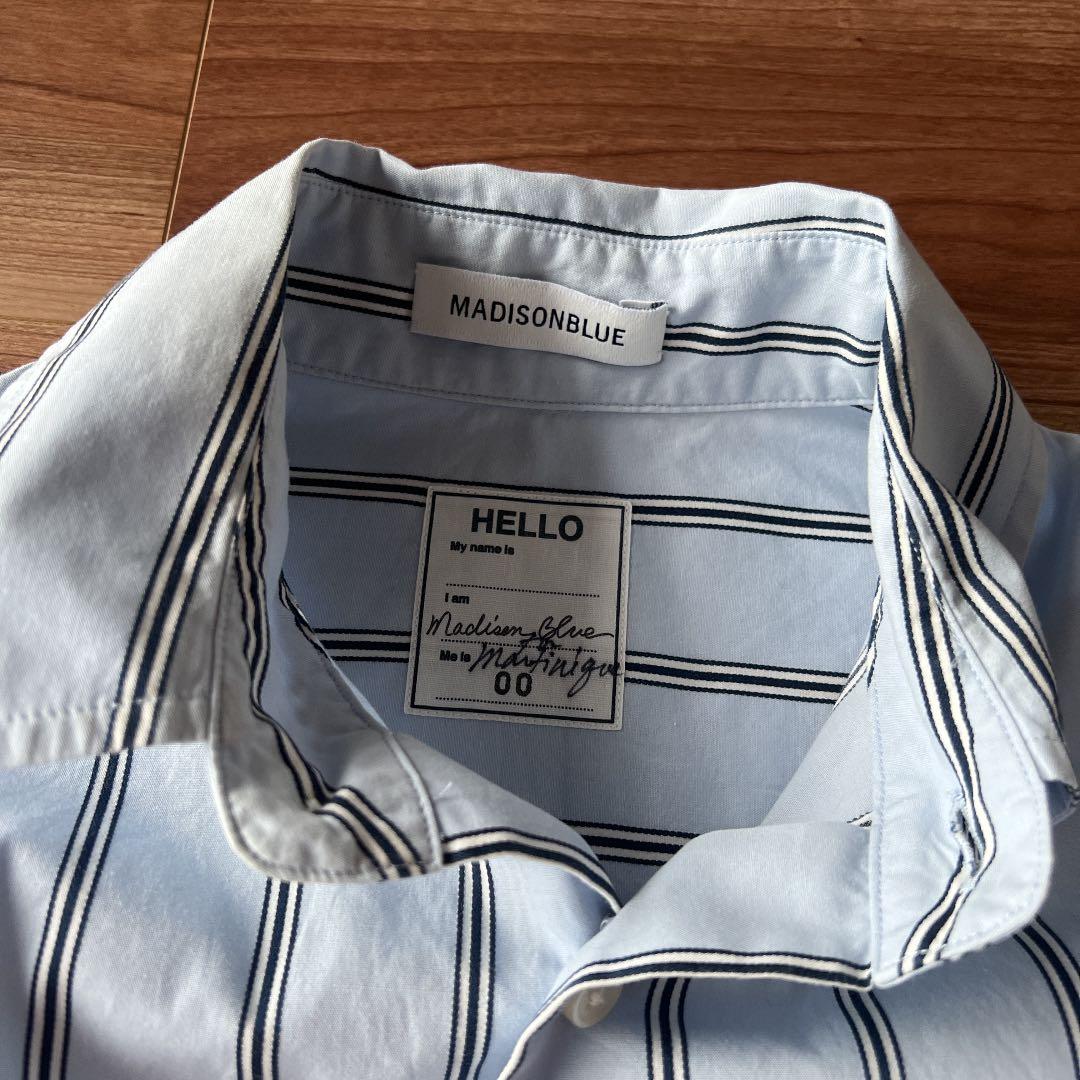 MADISON BLUE ストライプ2wayシャツ