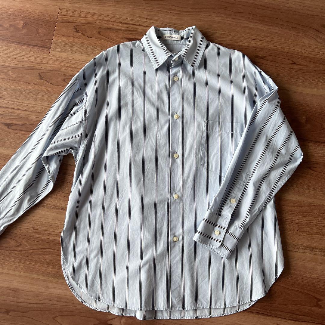 MADISON BLUE ストライプ2wayシャツ