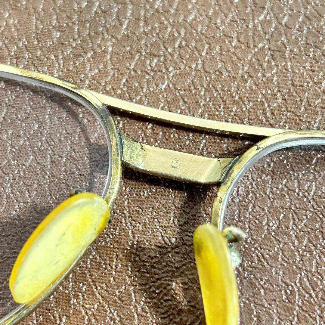 μ - son 14WGF 14K 金張り 度入り メガネ メガネフレーム