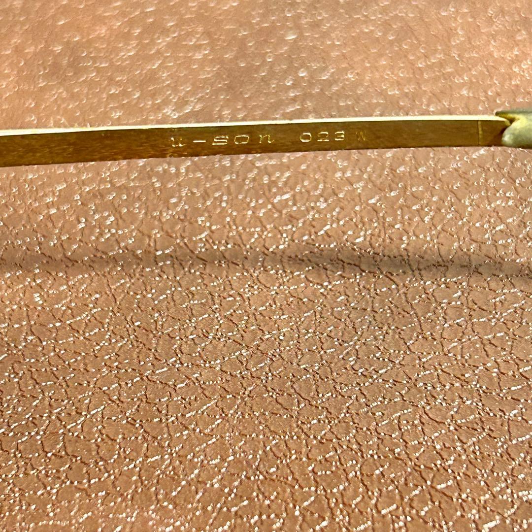 μ - son 14WGF 14K 金張り 度入り メガネ メガネフレーム