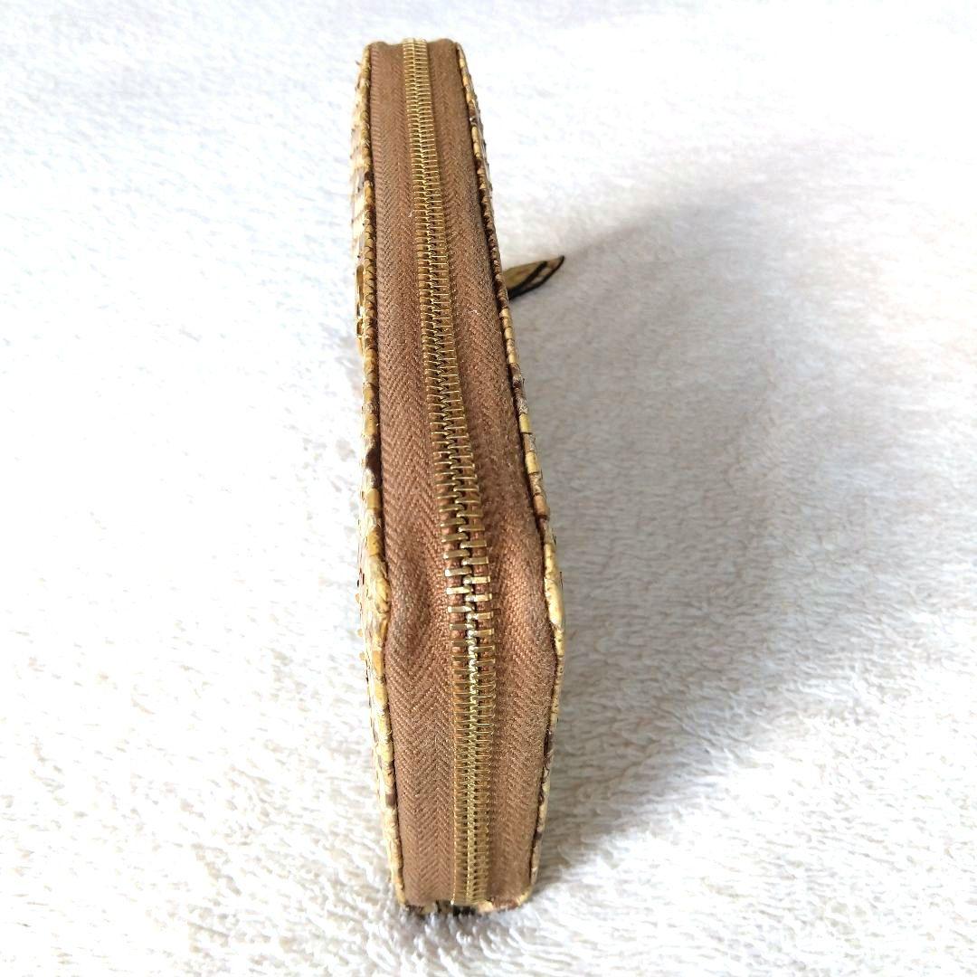 GUCCI グッチ パイソン ラウンドジップ 長財布 GGマーモント