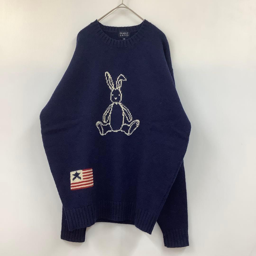 PEARLY GATES パーリー ゲイツ 長袖 ニット セーター ラビット