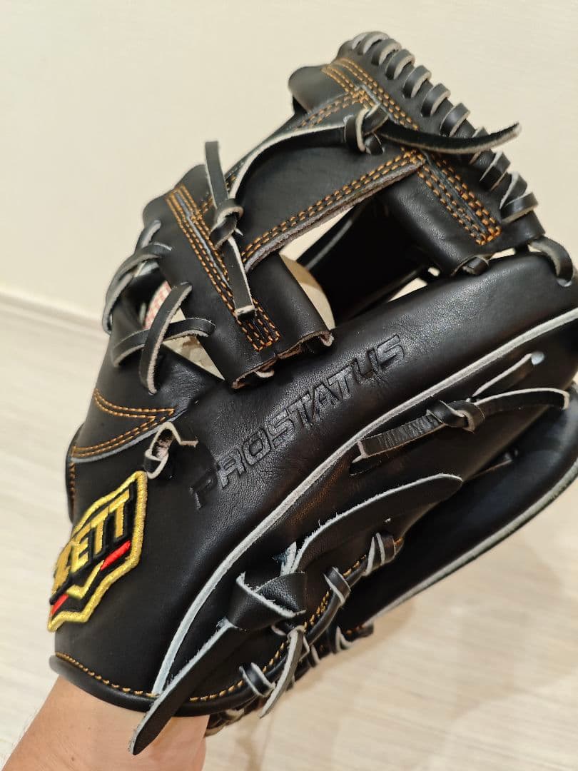 未使用ゼット軟式グローブBRGB30766 湯もみ型付け済　今宮型プロステイタス