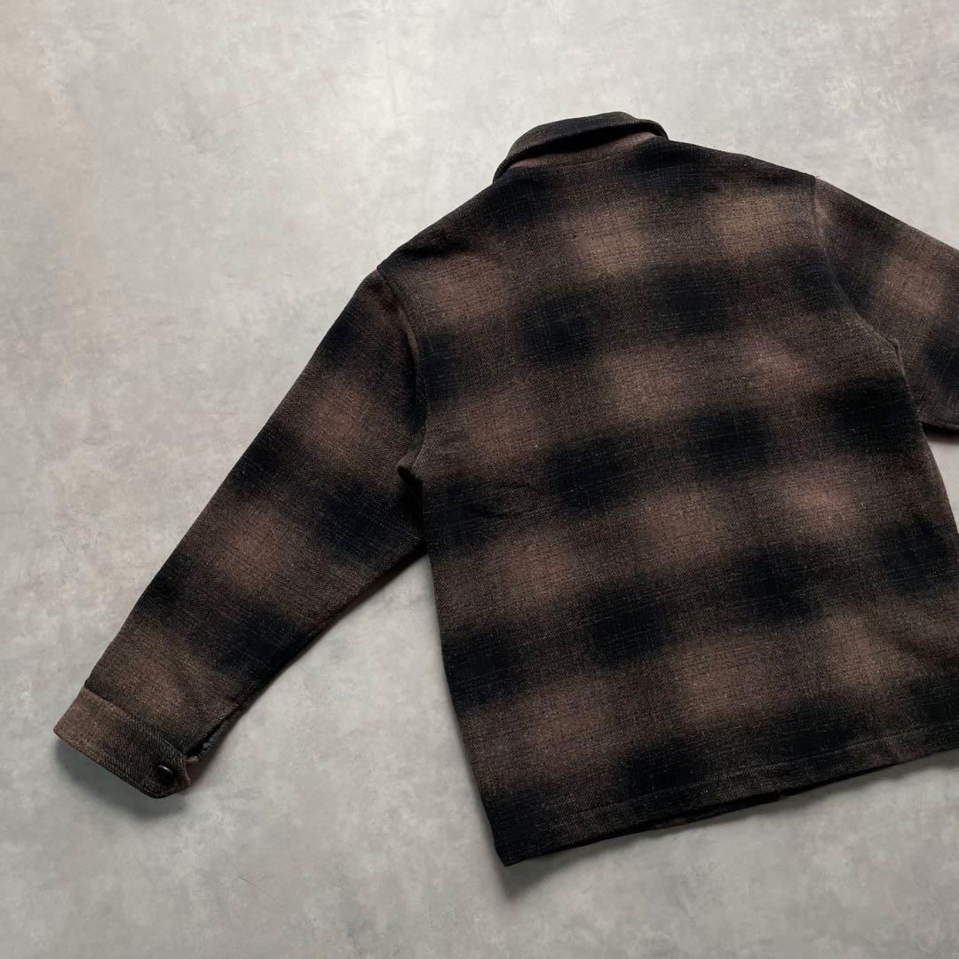 ジャケット・アウター 90s Oshkosh ombre check wool chore coat