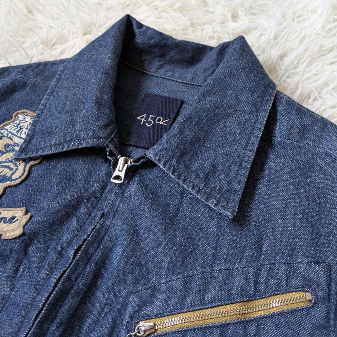45R 麦デニムの908Gジャン　ブルマリンワッペン（再び）　サイズ2 日本製