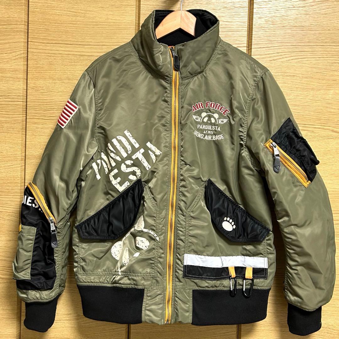パンディエスタ pandiesta トイプレーン ミリタリージャケット パンダ