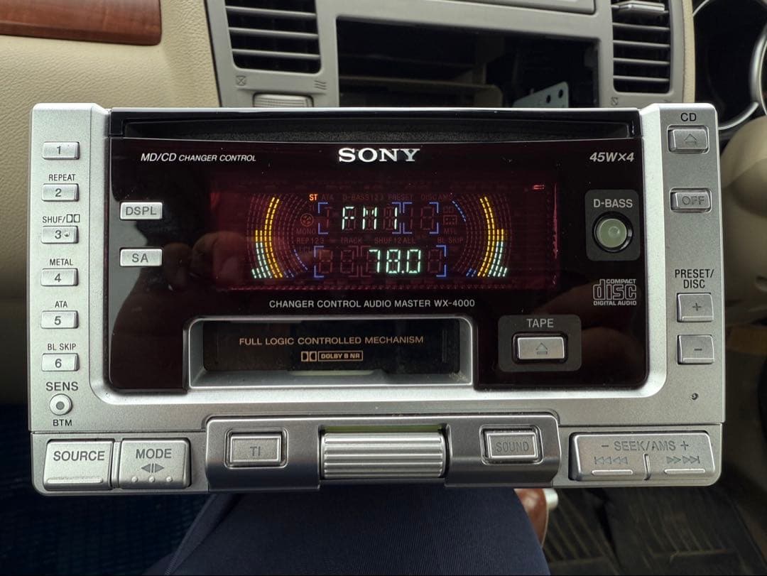 12/28〜1/4出品停止 WX-4000 CD カセットデッキ 2din