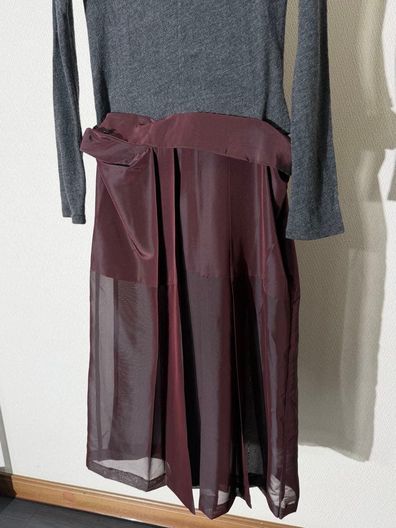 ヨウジヤマモト 95aw 切り替えロングワンピース ヴィンテージ