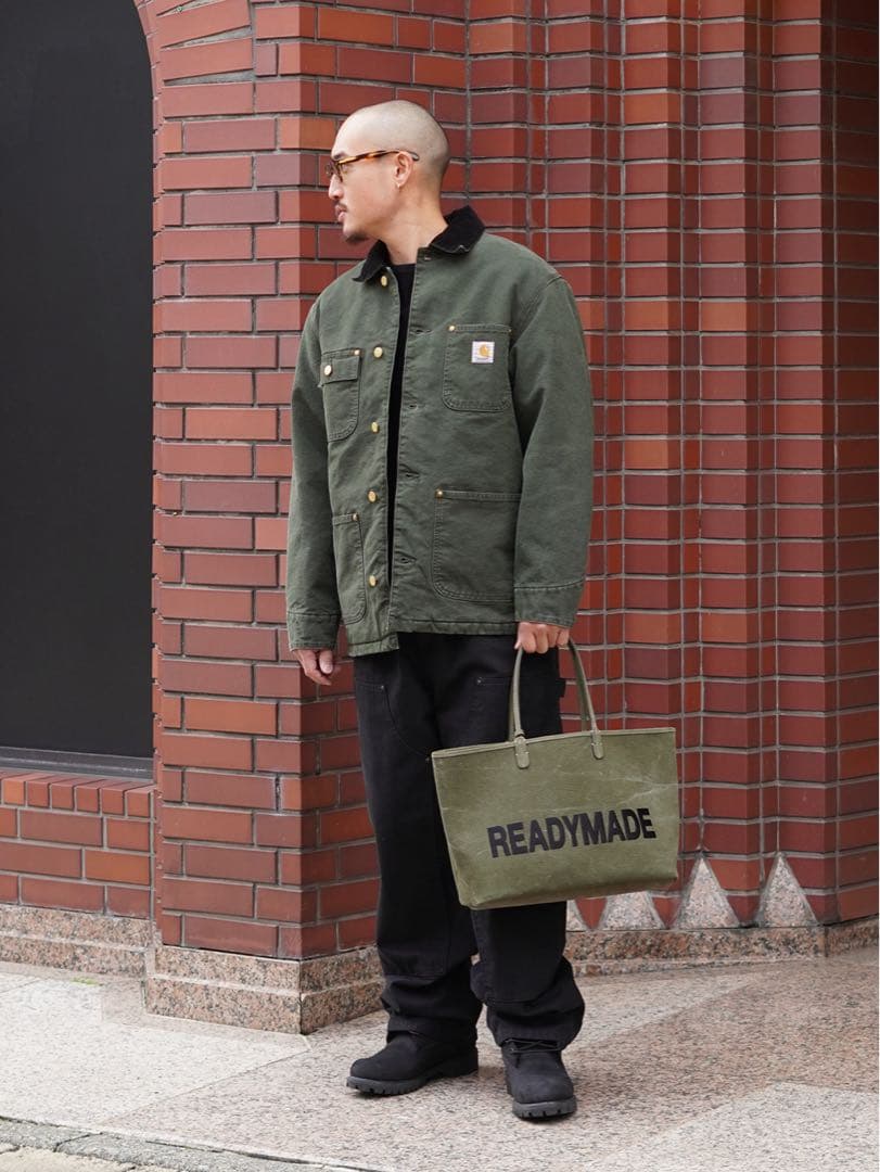 ksk様Carhartt コートジャケット グリーン smoke green S