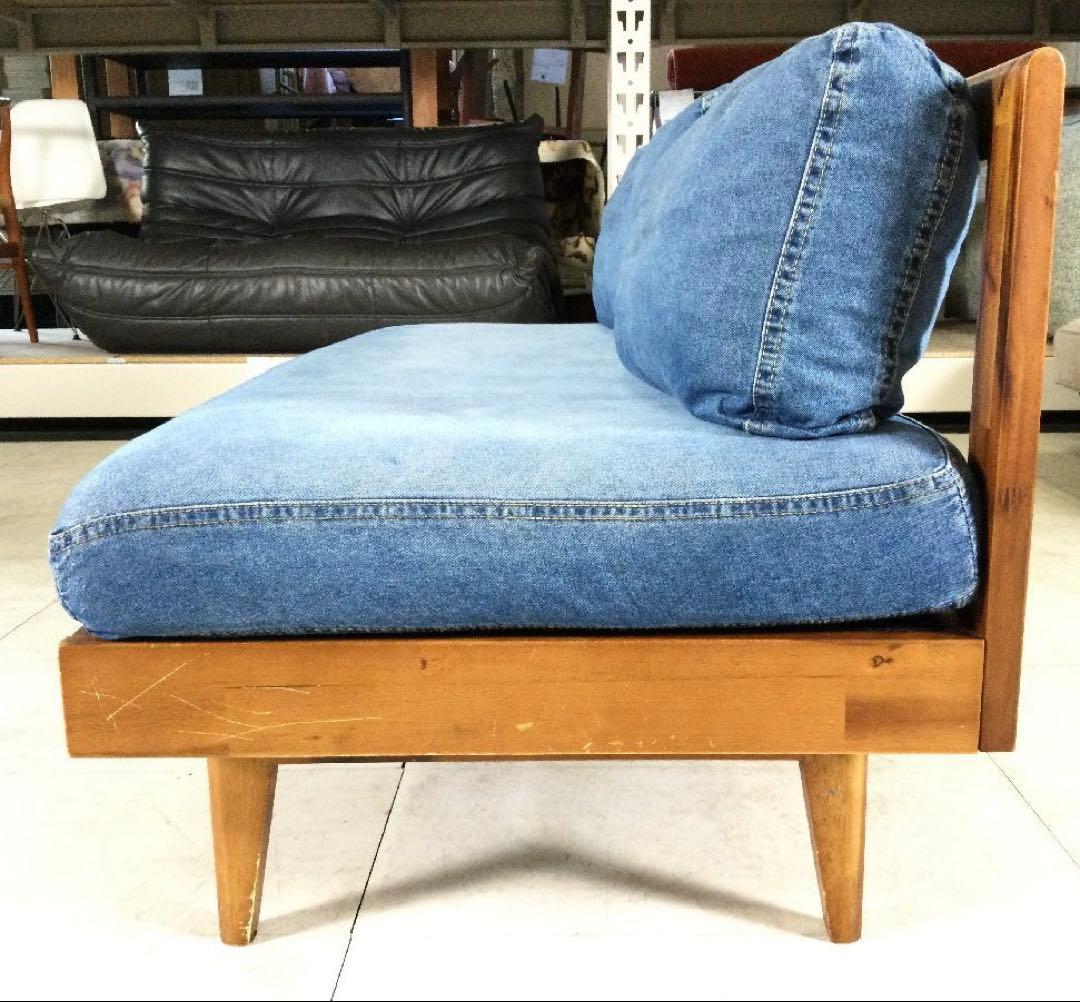 unico ウニコ SWELLA スウェラ ベンチアームレスソファ デニム