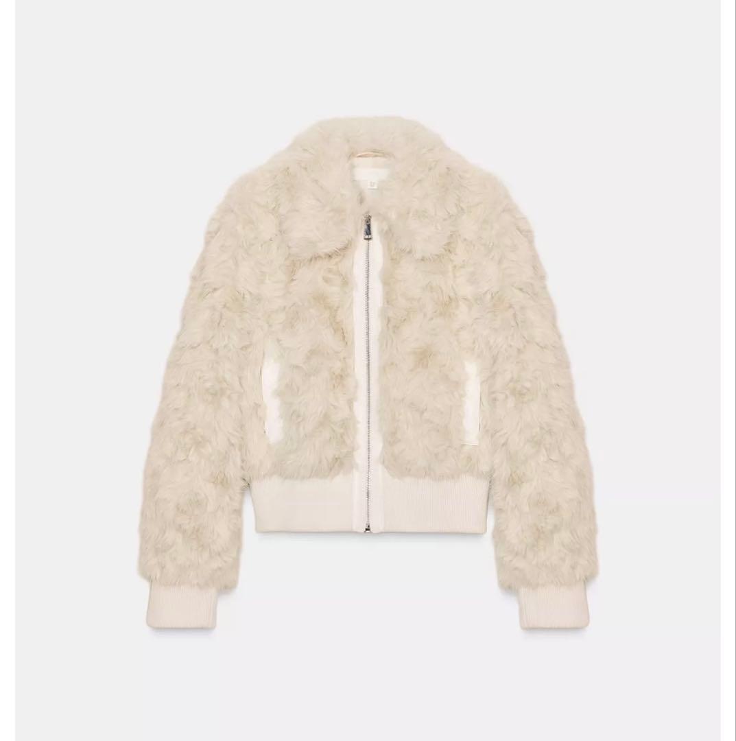 【完売品】【美品】 ZARA フェイクファーボンバージャケット S