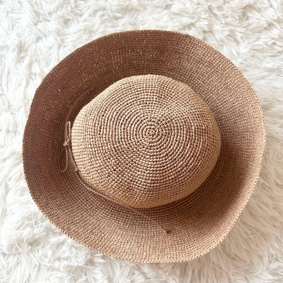 美品✨ヘレンカミンスキー プロヴァンス10 麦わら帽子 ヌガー ラフィア