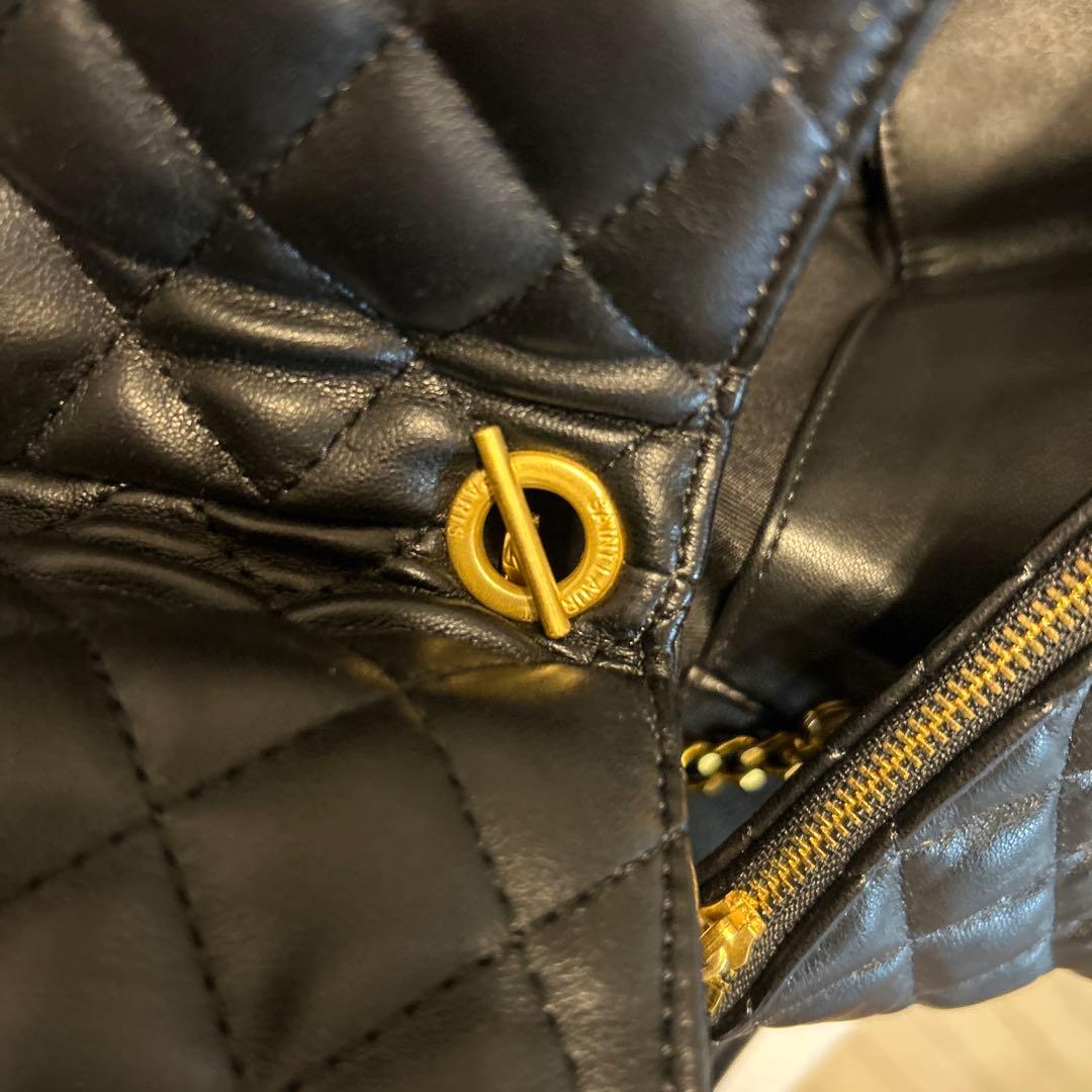 YSL 黒 キルティングバッグ 大きめ