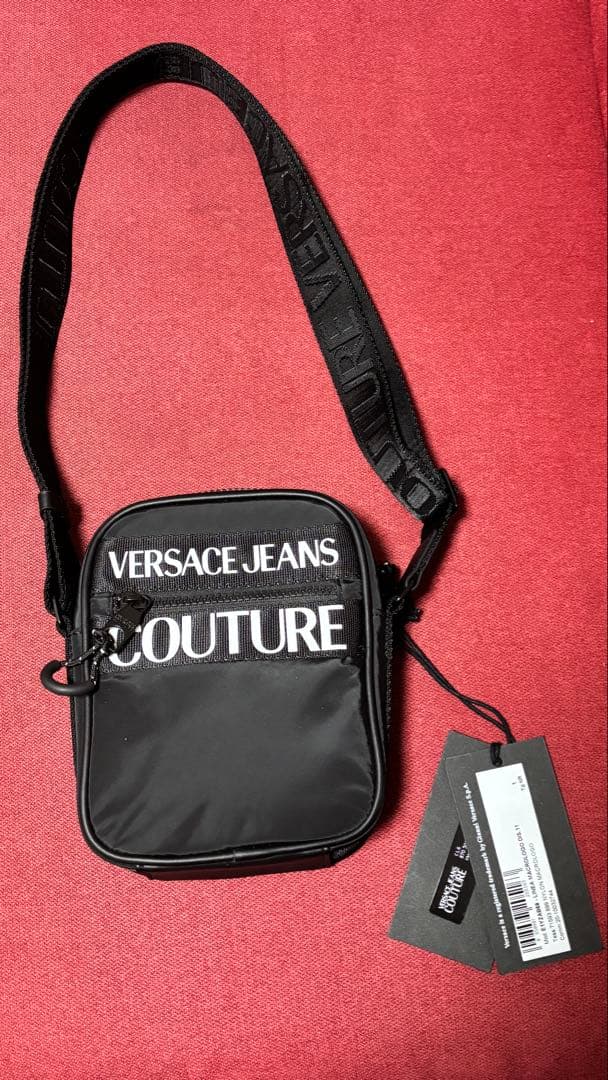 VERSACE JEANS COUTURE ショルダーバッグ ブラック 未使用品