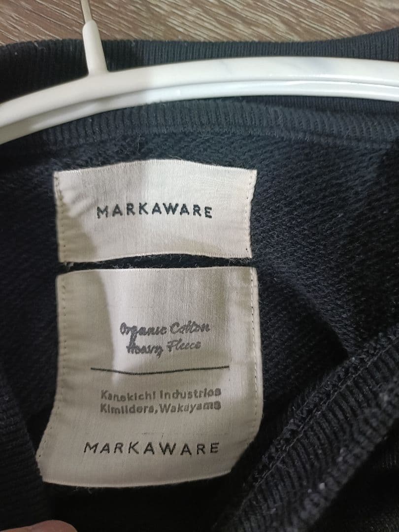 MARKAWARE マーカウェア　ブラック スウェット 1　HUGE SWEAT