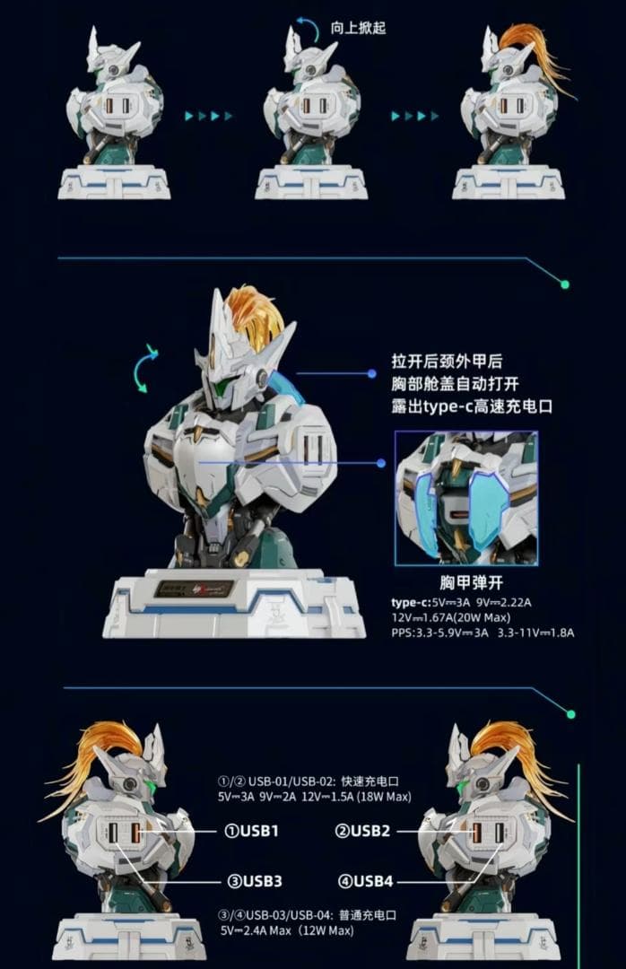 MOSHOW TOYS プロジェニターエフェクト 湖の騎士 充電器 フィギュア