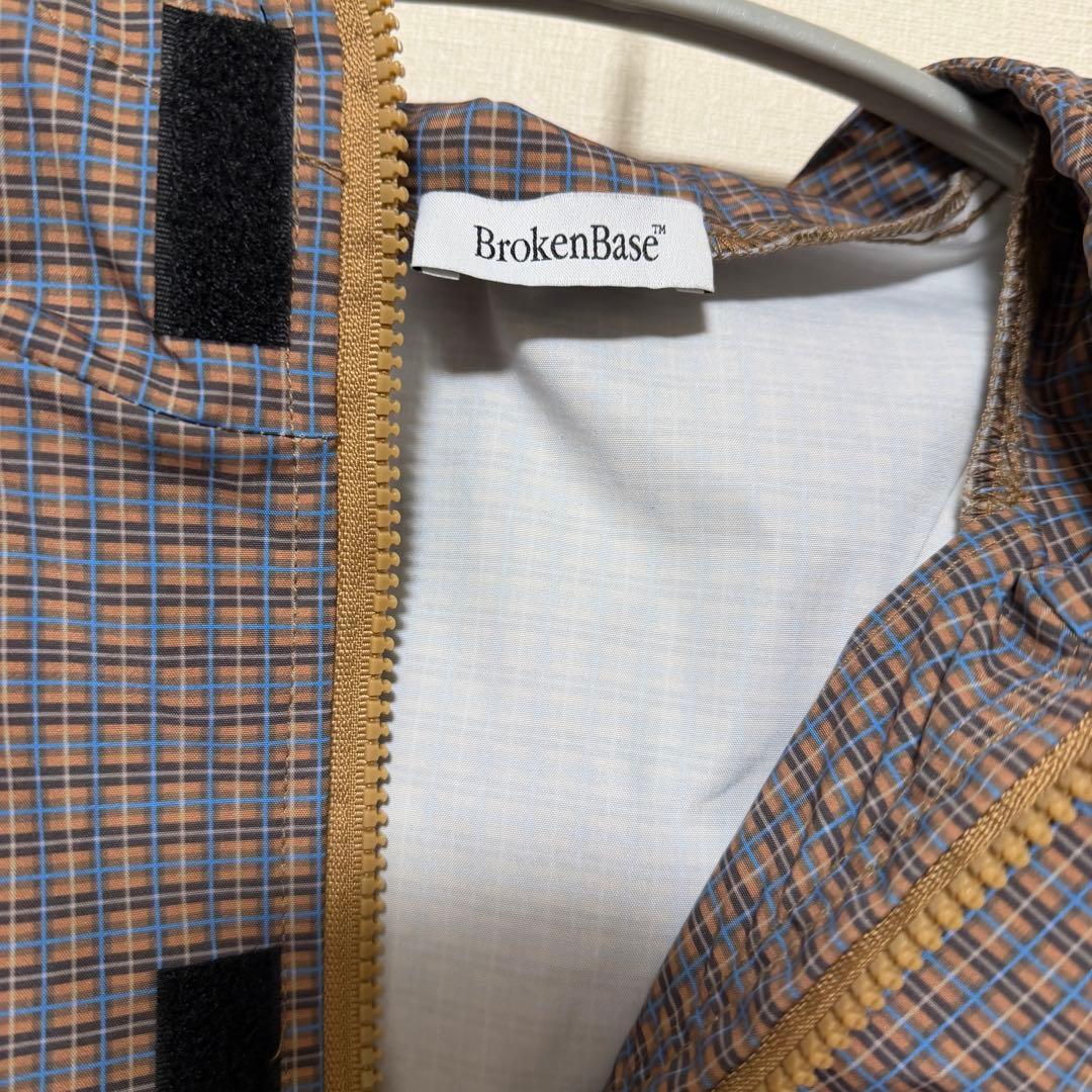 ＊BROKEN BASE ナイロンテックアノラック　ブラウン　S size