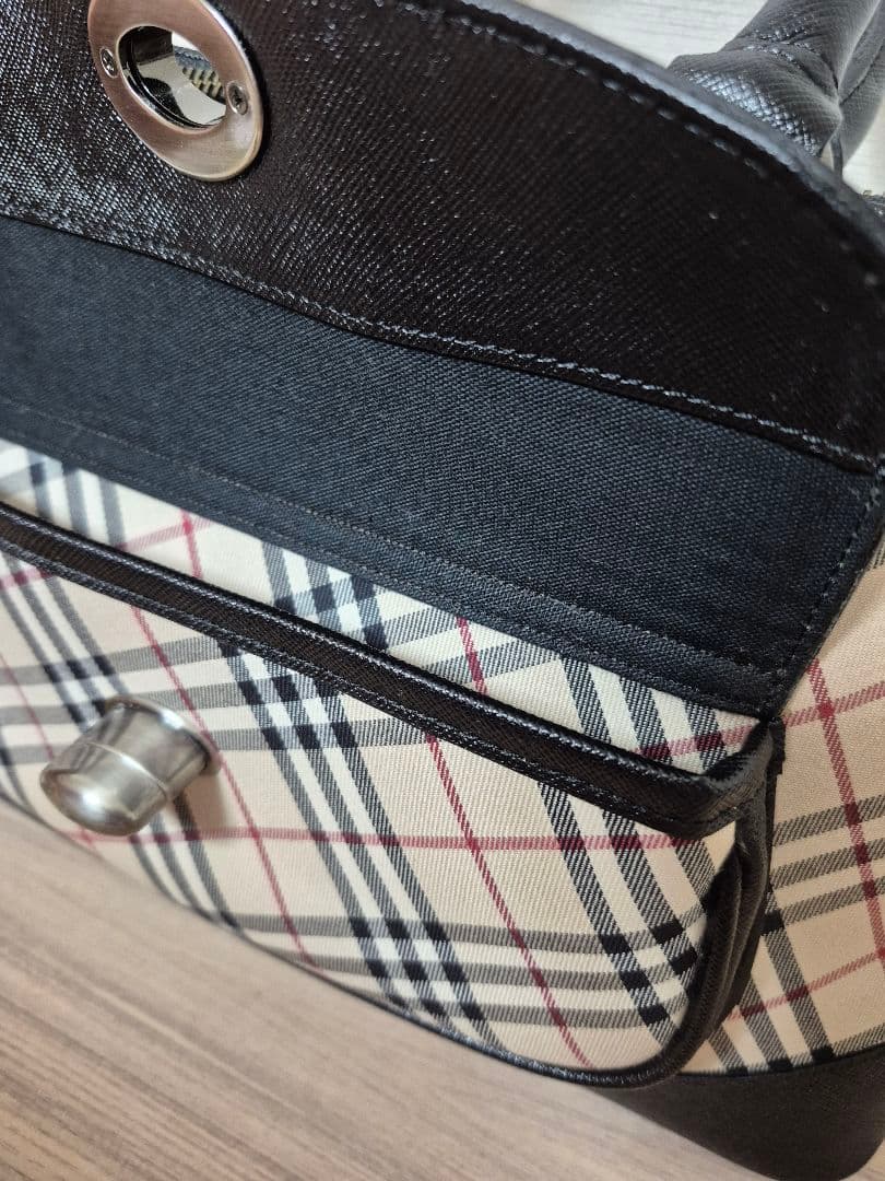 バーバリー　ノバチェックハンドバッグ　ミニボストン　西川ヴィンテージ品