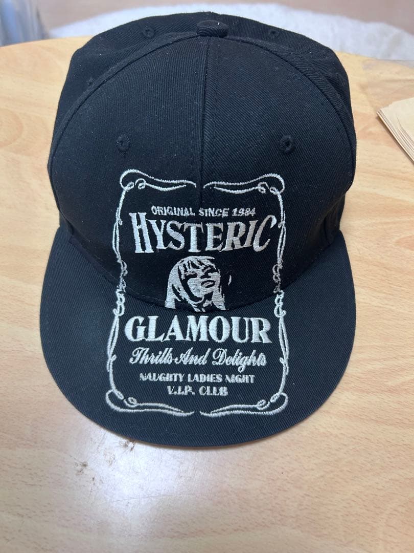 HYSTERIC GLAMOUR WHISKY刺繍キャップ ブラック