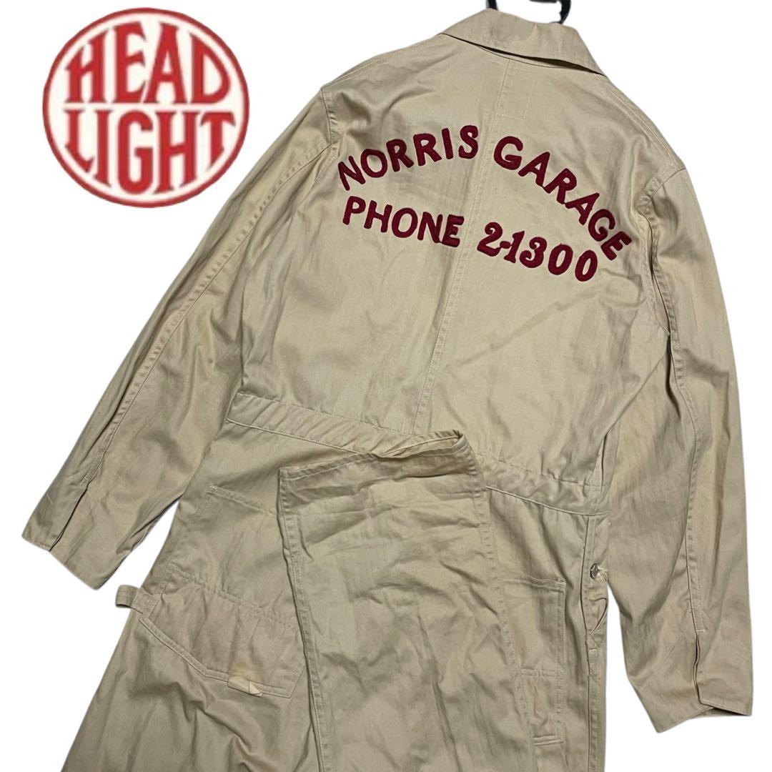 ヘッドライト HEAD LIGHT 東洋エンタープライズ 刺繍 つなぎ 日本製