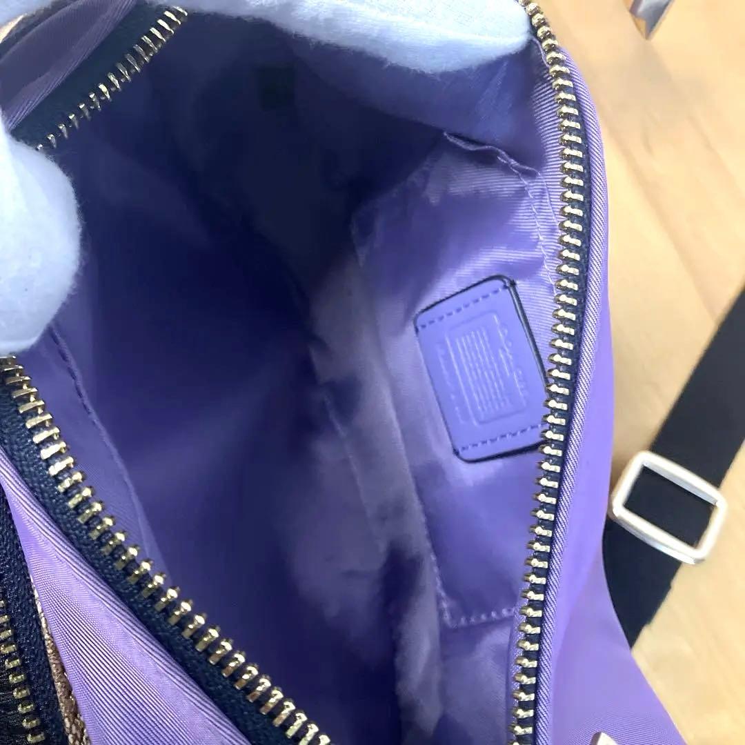 【美品 】COACH コーチ PVC シグネチャー ボディバッグ ウエストバッグ