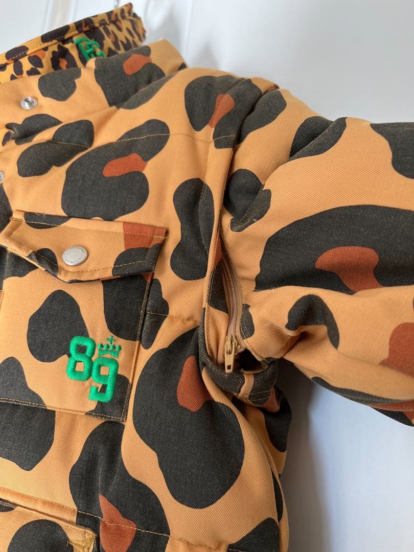 パーリーゲイツ中綿入り豹柄ジャンバー