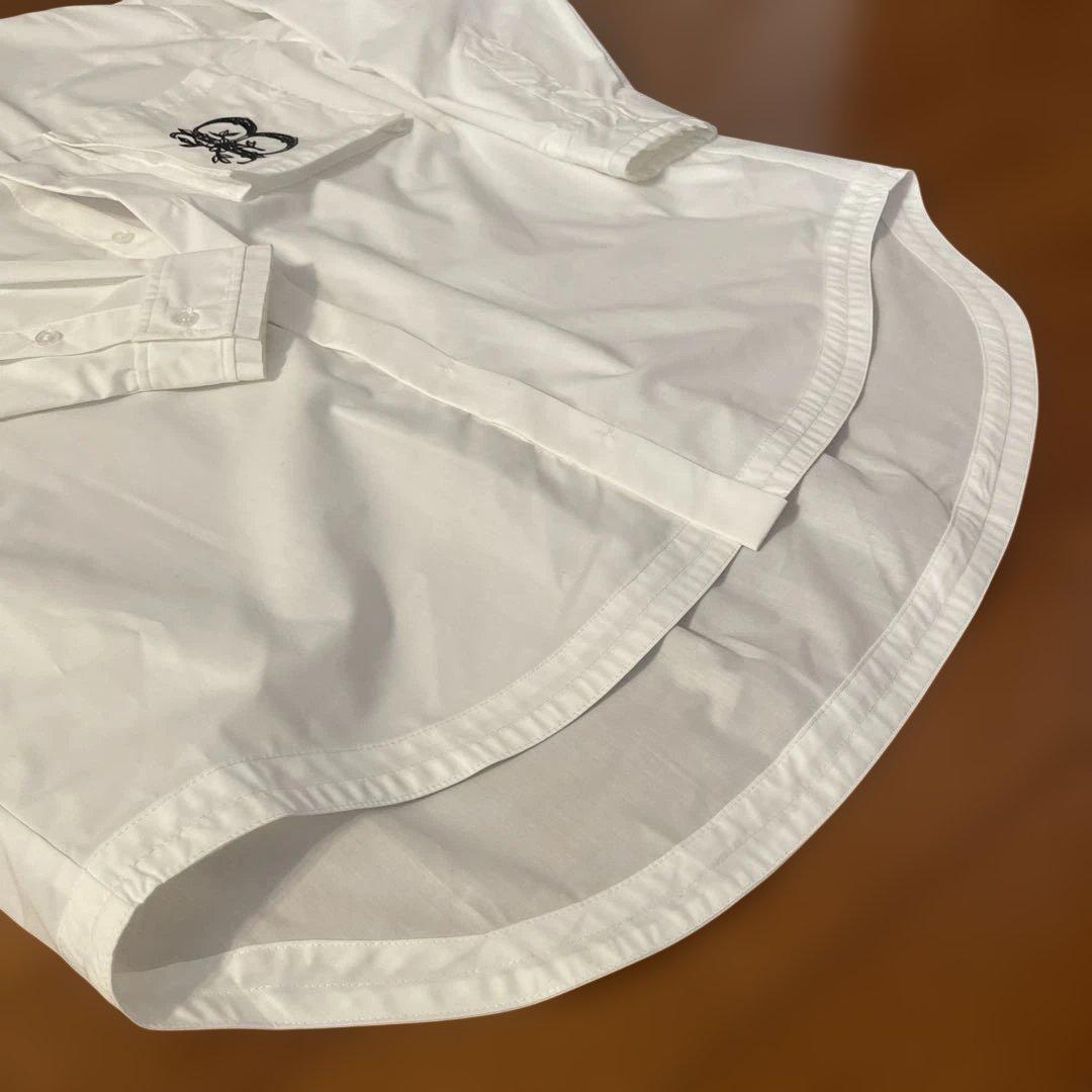 THOMAS MAGPIE ハイネックBIGシャツ ホワイト 38サイズ ＊新品