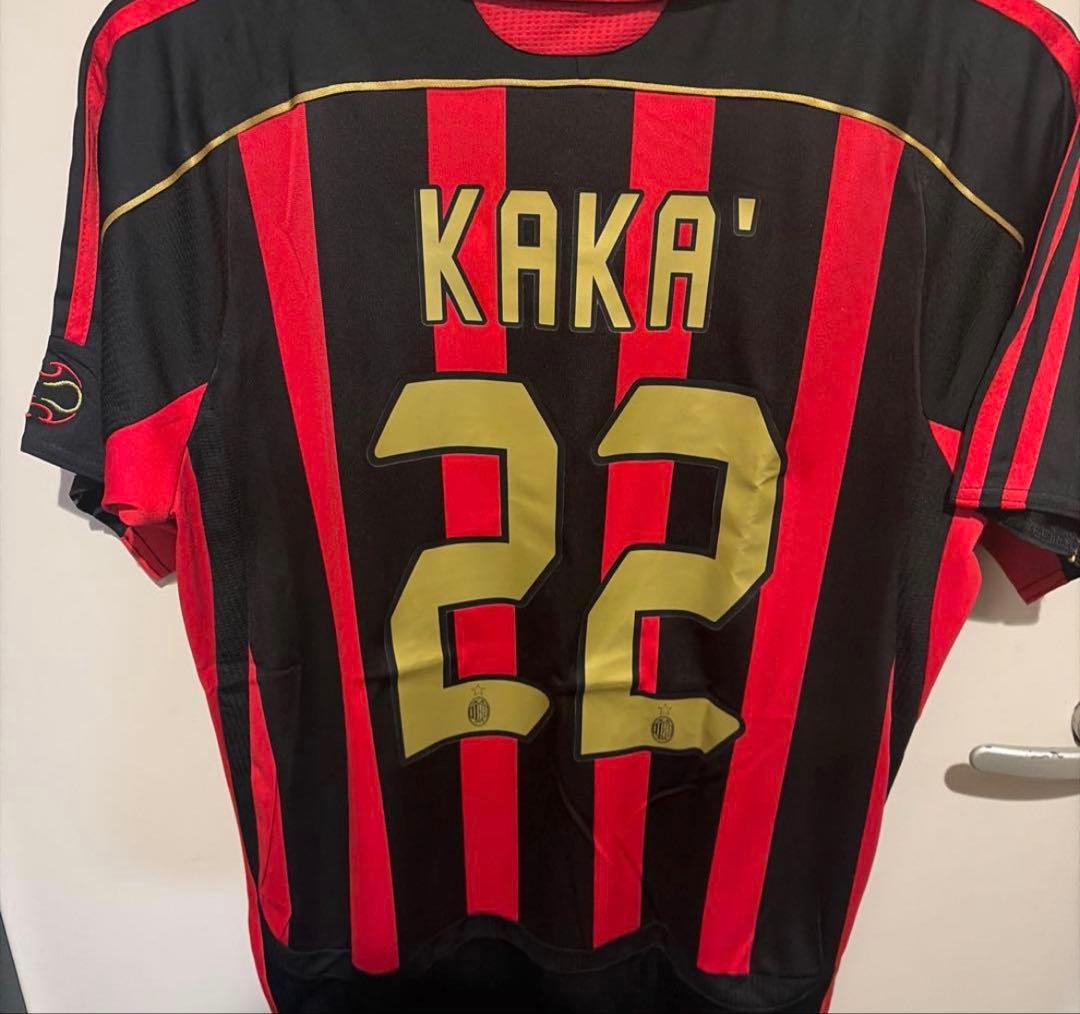 【正規品】ACミランMサイズ カカKAKAユニフォーム 06/07