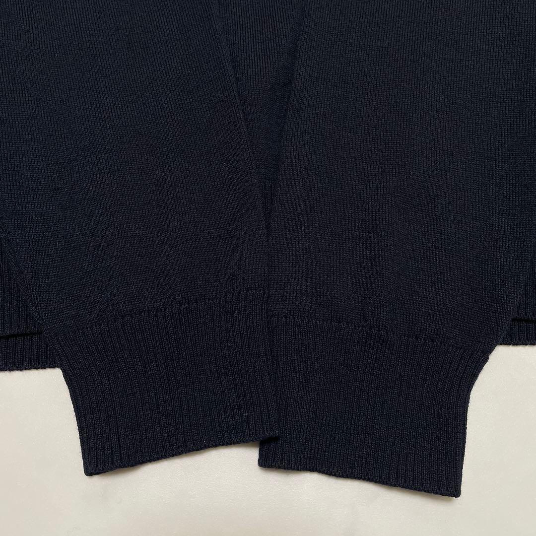 STONE  ウール　クルーネック　セーター　ネイビー　Lサイズ