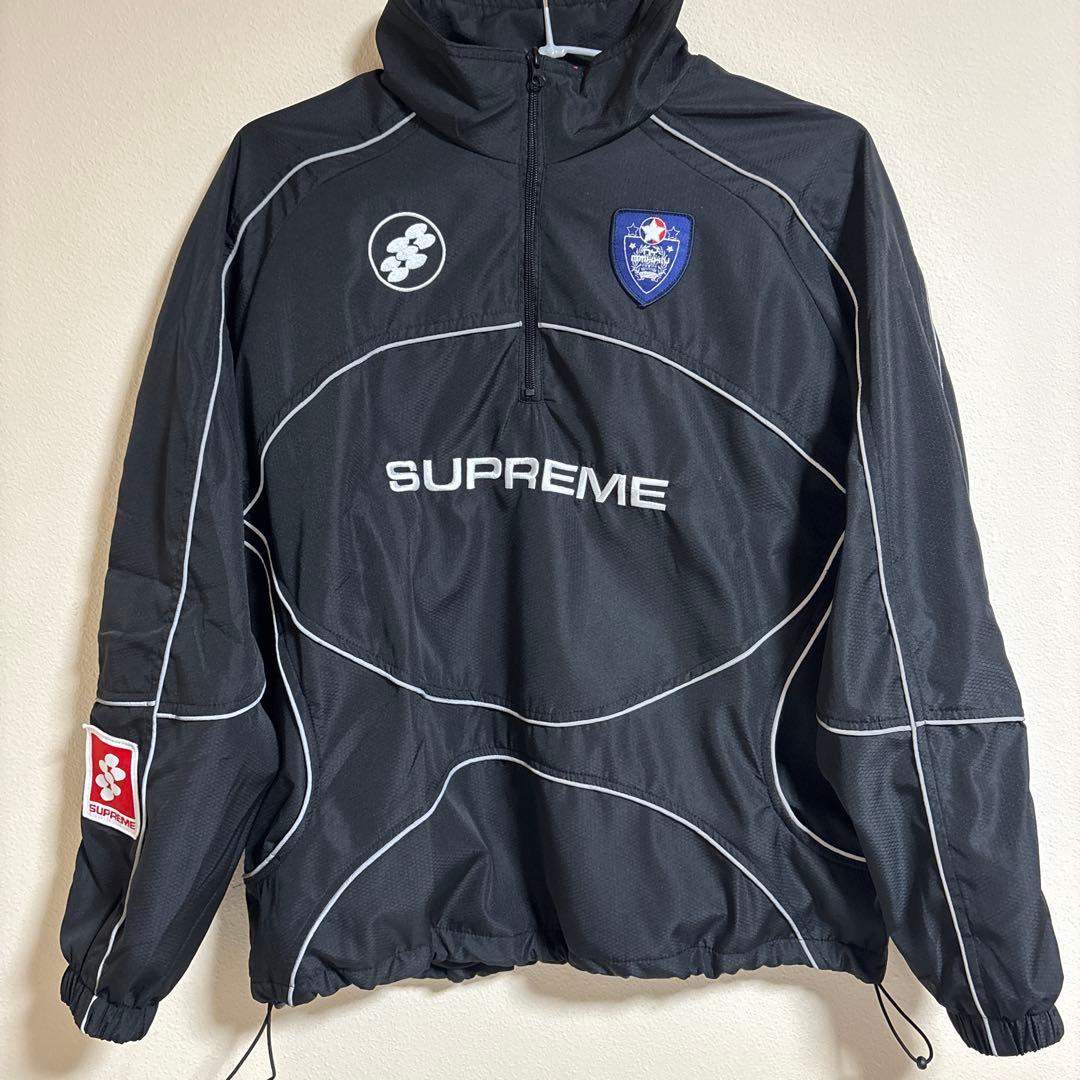 美品 Supreme Reflective Piping Pullover S