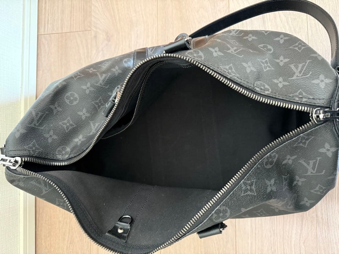 ルイヴィトン モノグラムエクリプス キーポルバンドリエール45 ブラック