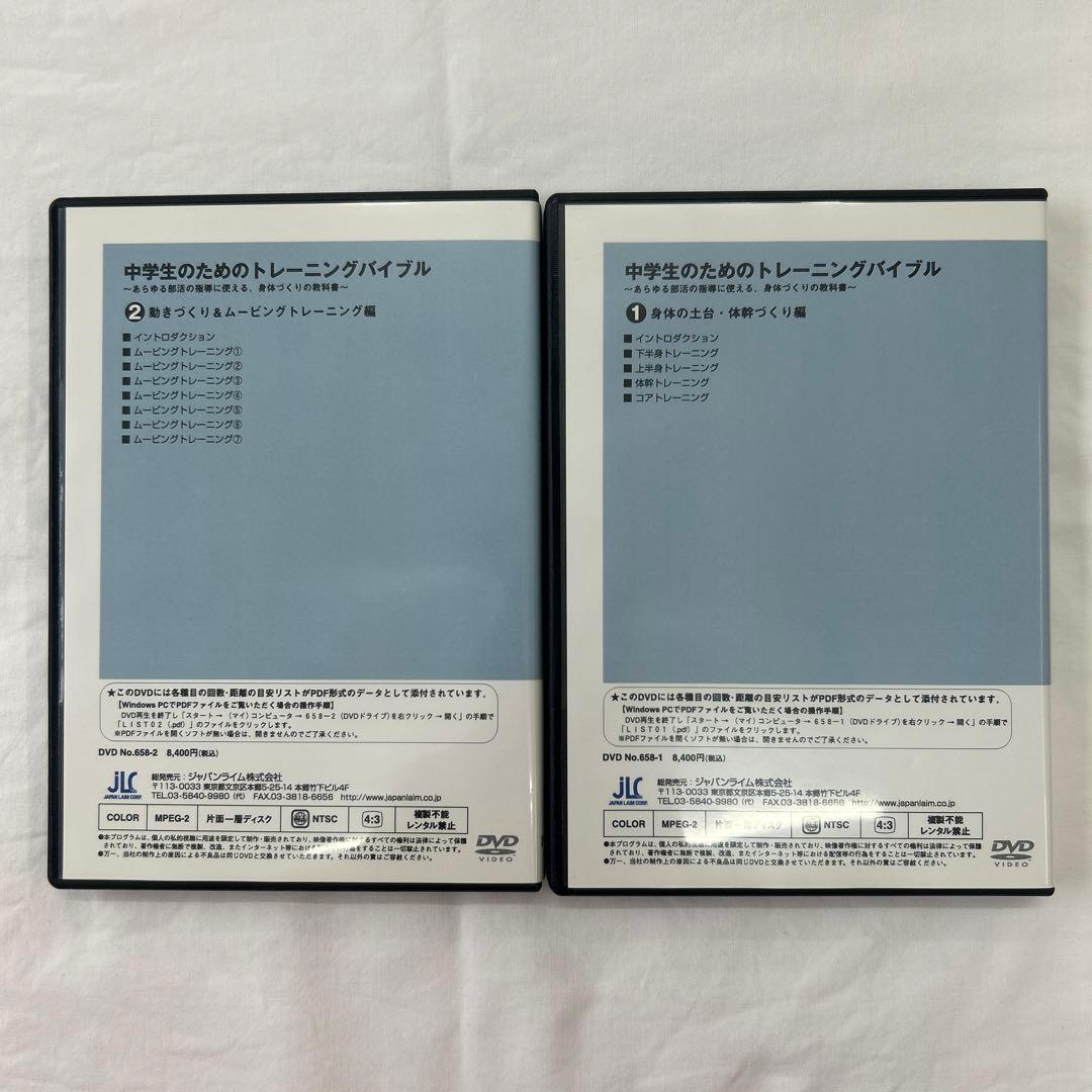 トレーニング中学生のための　バイブル