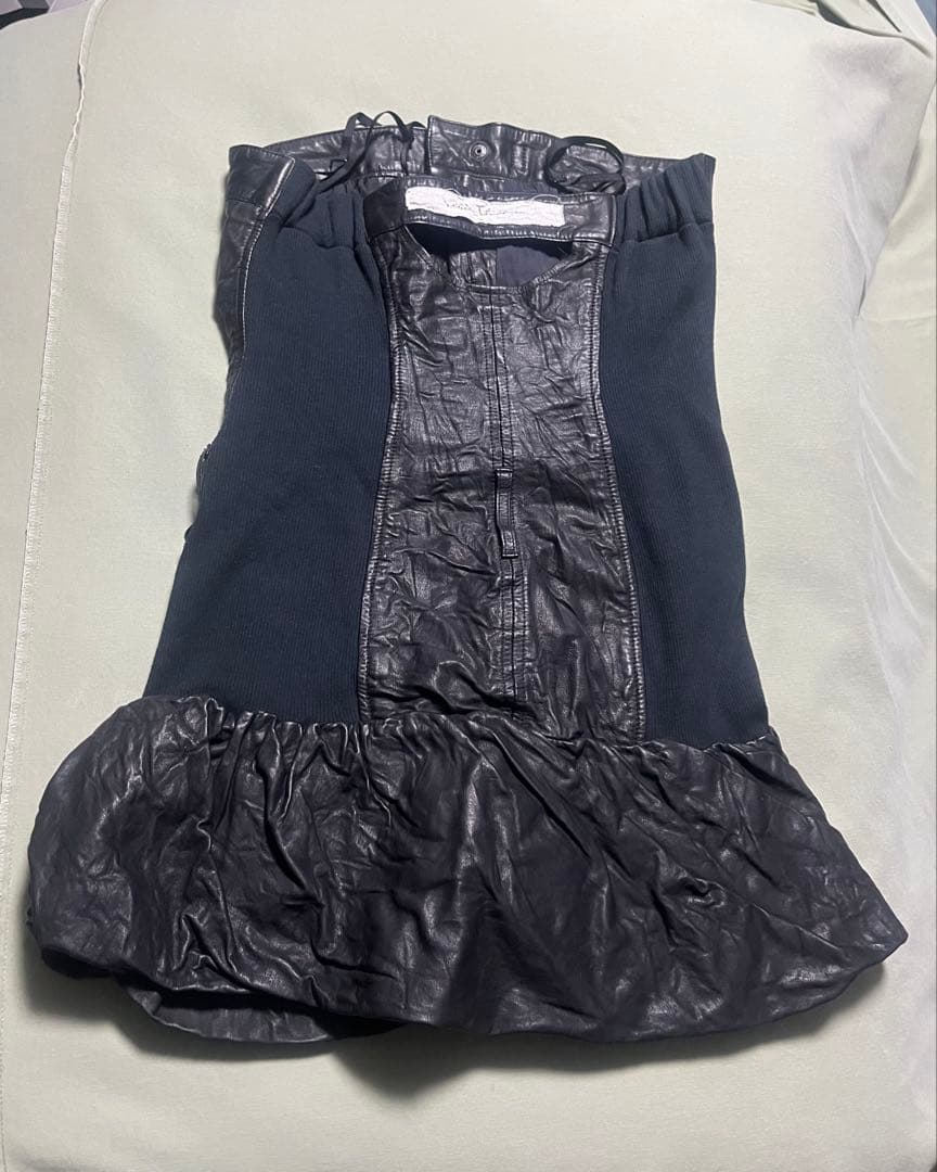 alice auaa アリスアウアア レザーミニワンピース