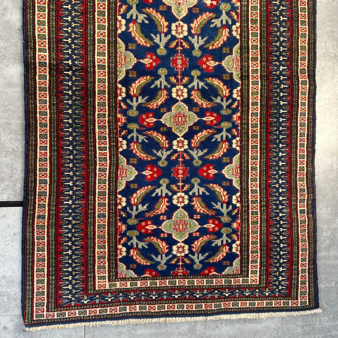 【1980s Vintage】151cm × 89cm ラホール産 ラグ