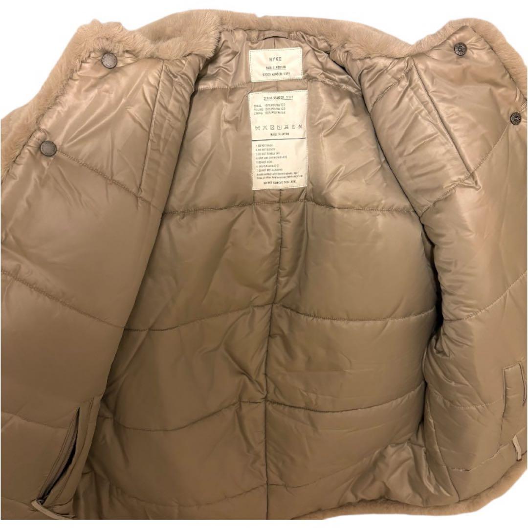 【HYKE】ハイク✨フェイクファーコート　リバーシブル　定価96800円