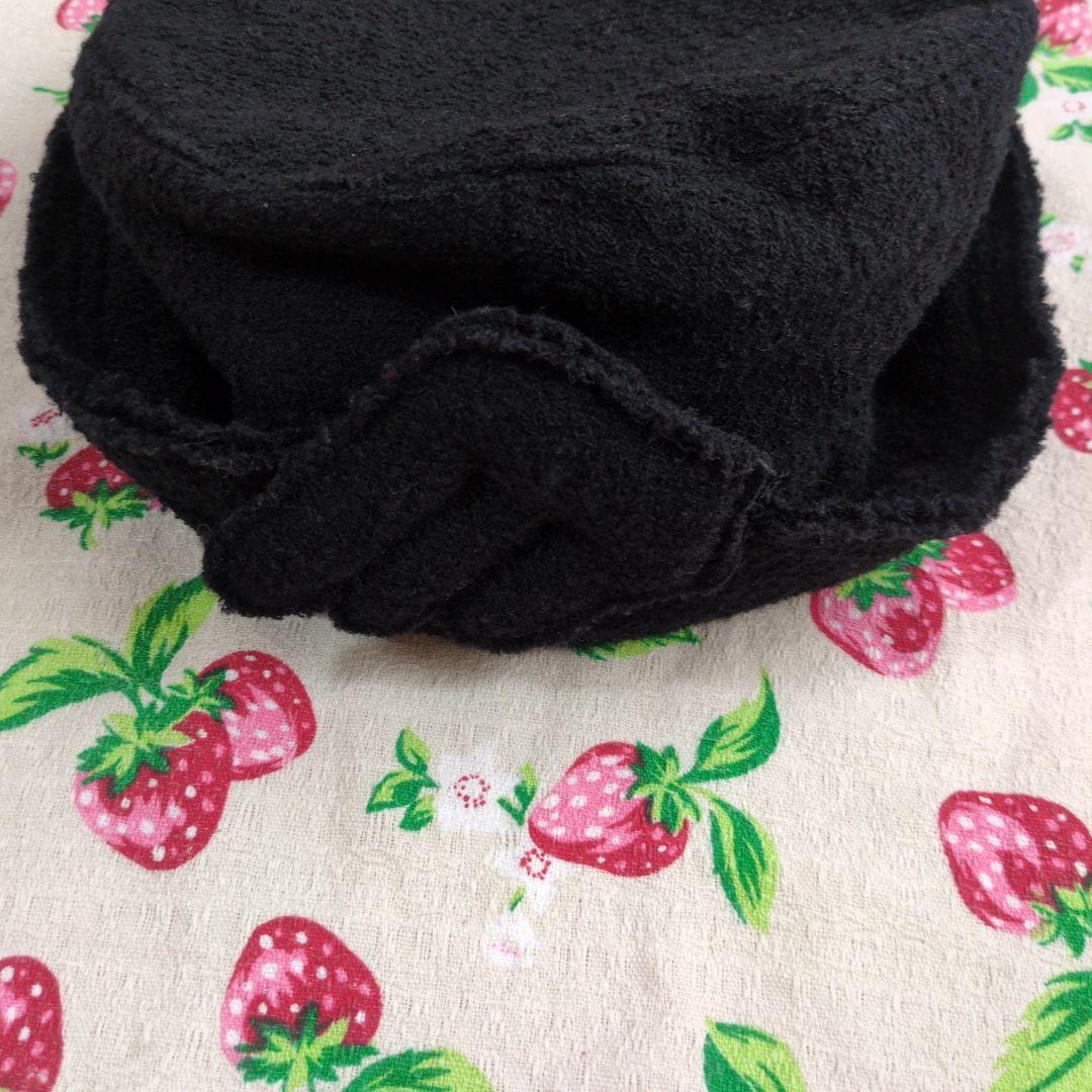 ジェーンマープル　帽子　天使の羽根　黒