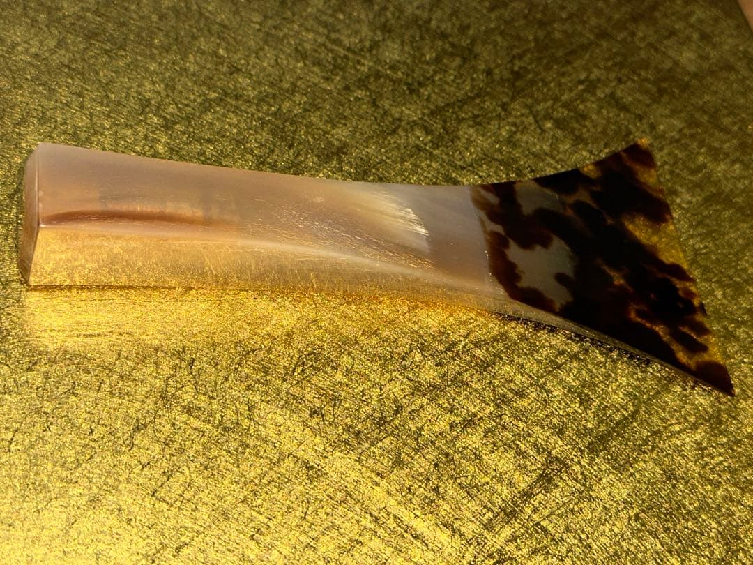 ●三味線撥●白水牛 鼈甲 美品