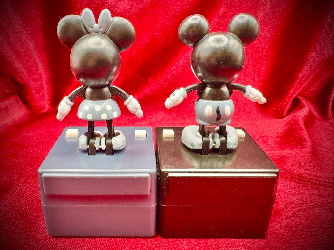 ディズニーキャラクター ポップンステップ ミッキー＆ミニーペア〈モノトーン色〉