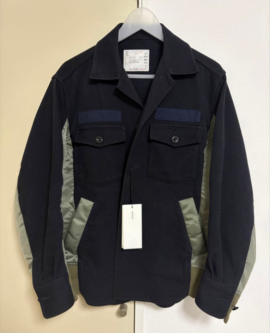 sacai サカイ コットンツイル MA-1 ドッキング ブルゾン 1