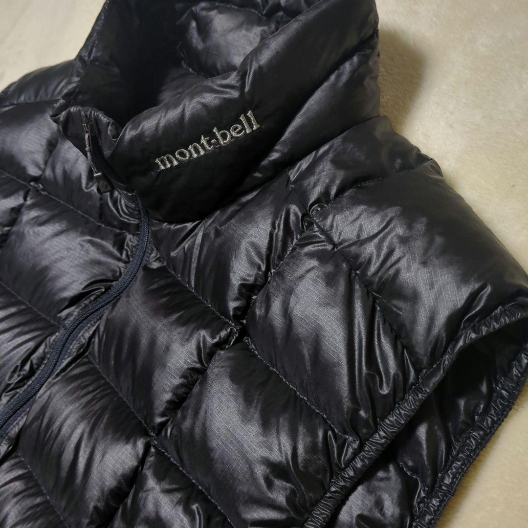 モンベル【良品】廃盤 スペリオダウン ベスト L 黒　軽量 800FP メンズ