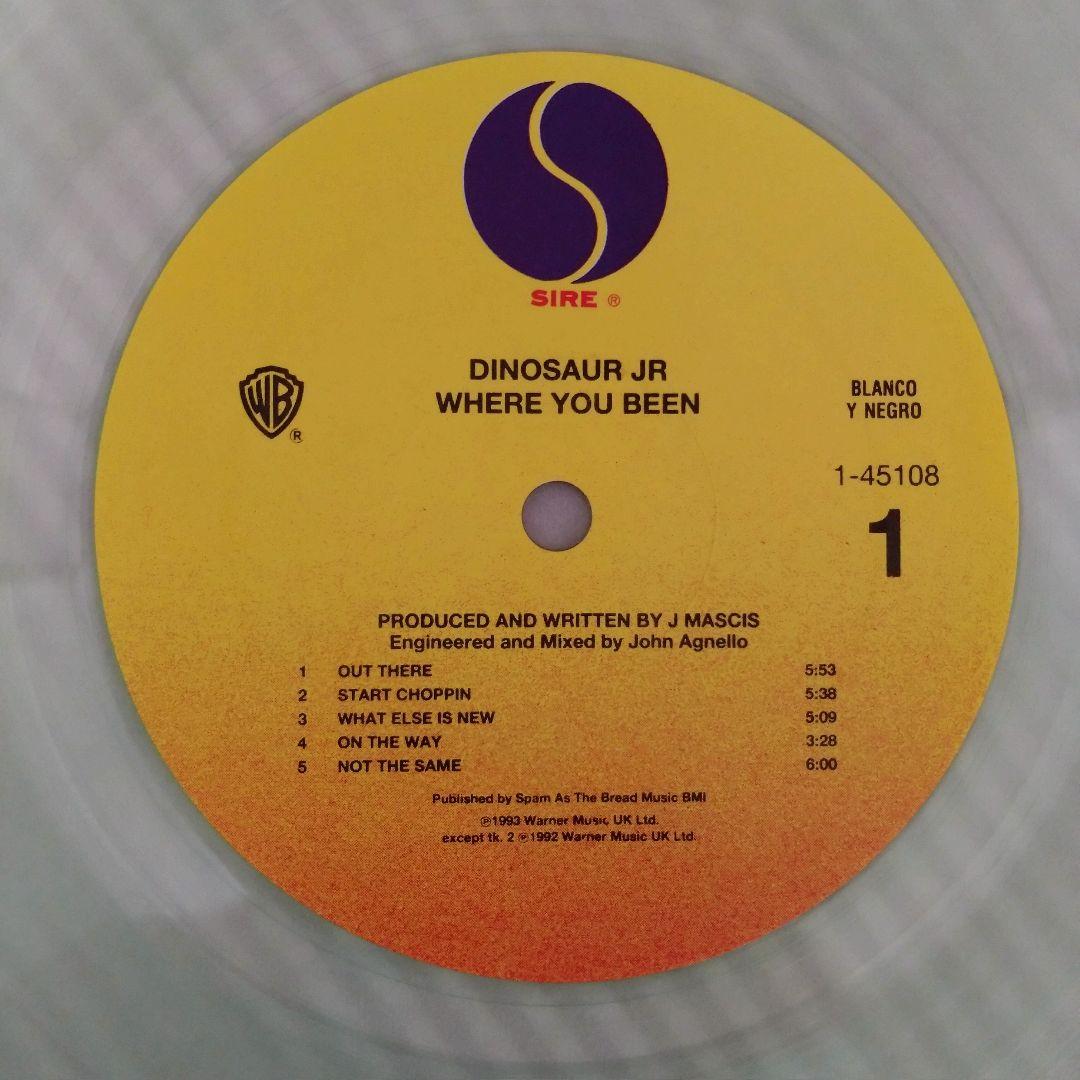 Dinosaur Jr. Where You Been クリアビニール