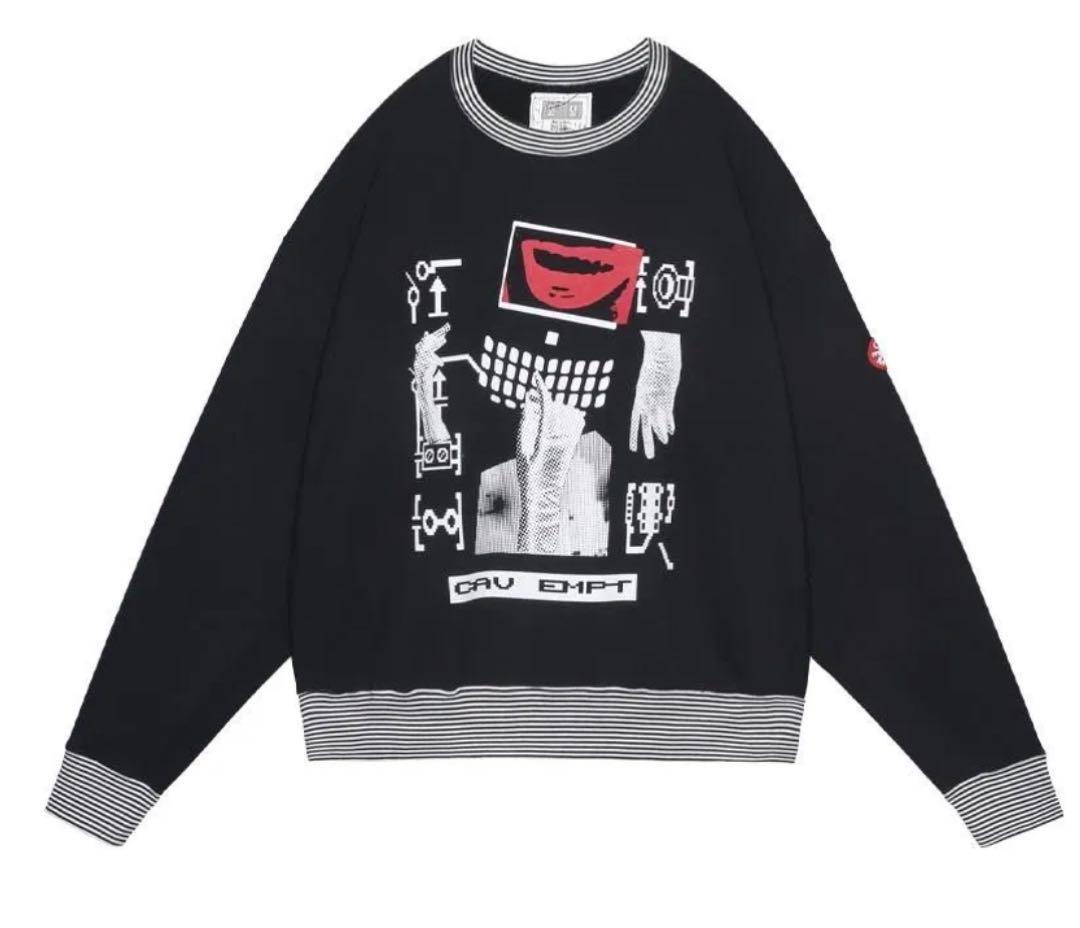 トップス c.e cavempt LIPS DISPLAY CREW NECK