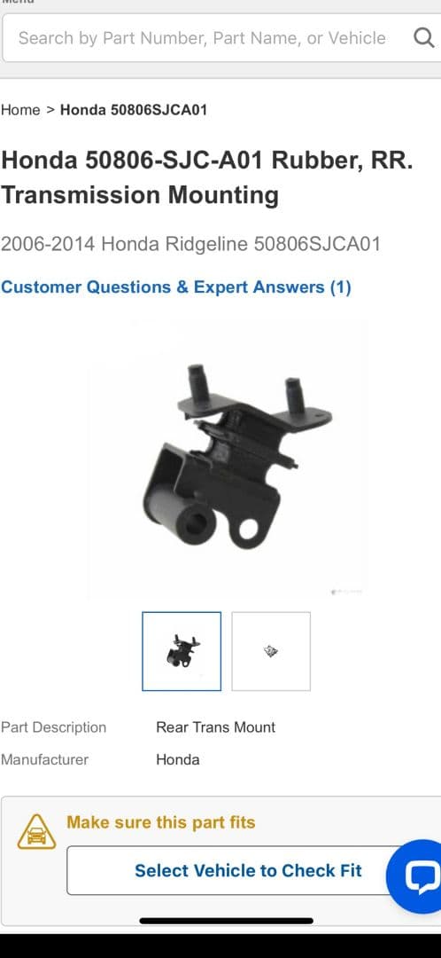 06〜08y ホンダ リッジライン　エンジンマウント　ミッションマウント