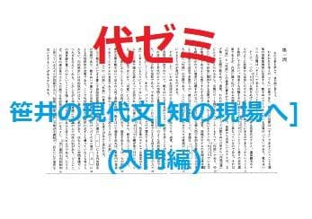 【代ゼミ】『笹井の現代文[知の現場へ](入門編)　笹井厚志先生プリント』　　+α
