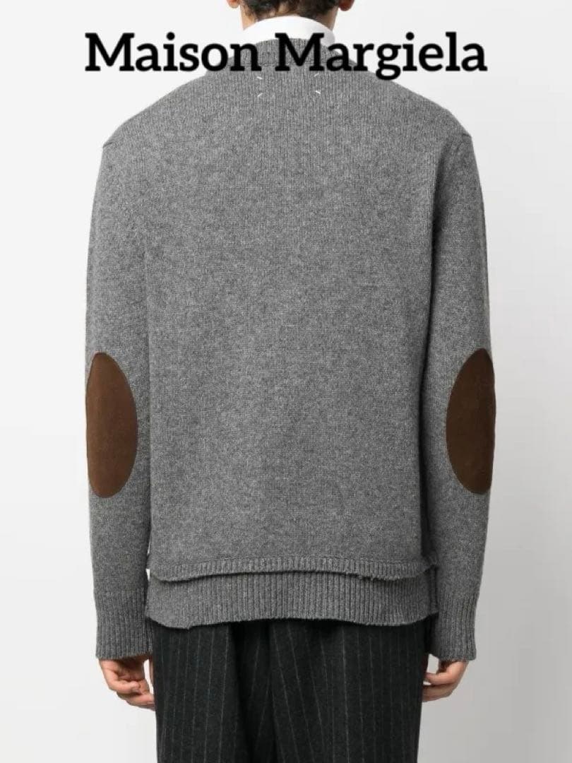 トップス MAISON MARGIELA ELBOW-PATCH WOOL KNITTED