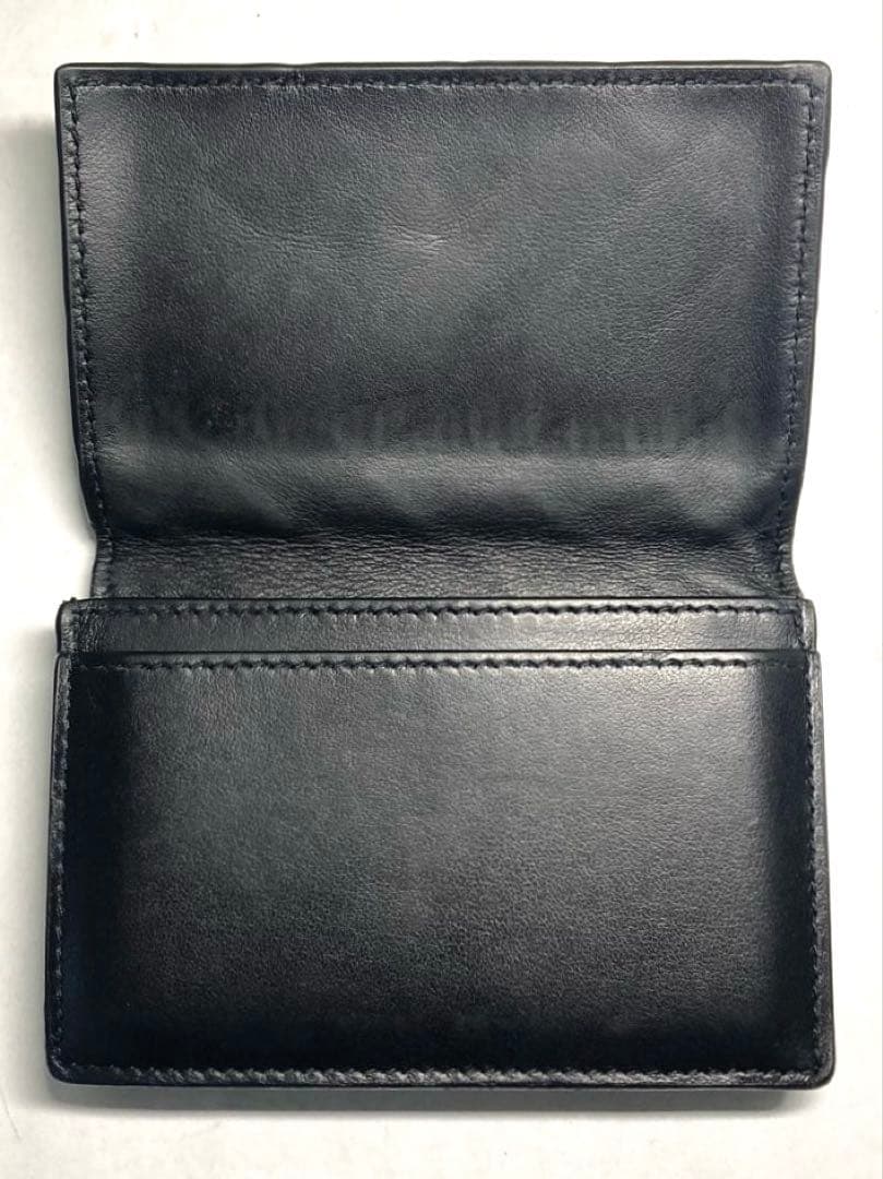 良品　ボッテガヴェネタ　イントレチャート　カードケース　名刺入れ　RFID クロ